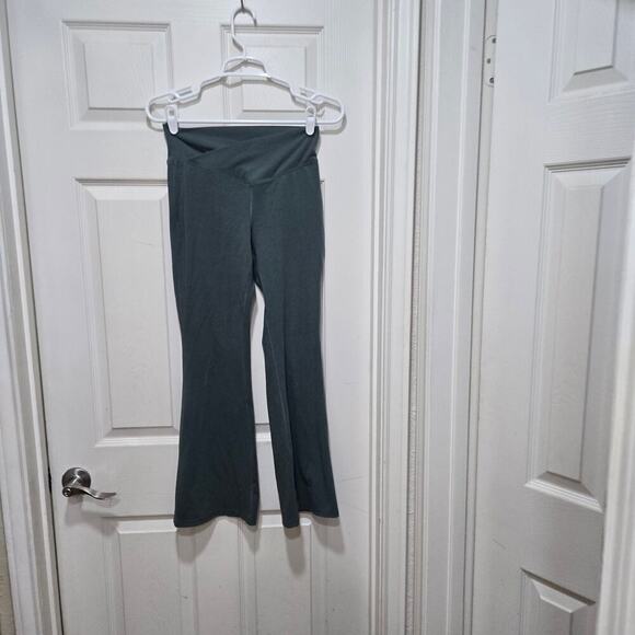 Old Navy active pants girls size xl green high rise flare criss cross waist - Picture 8 of 9